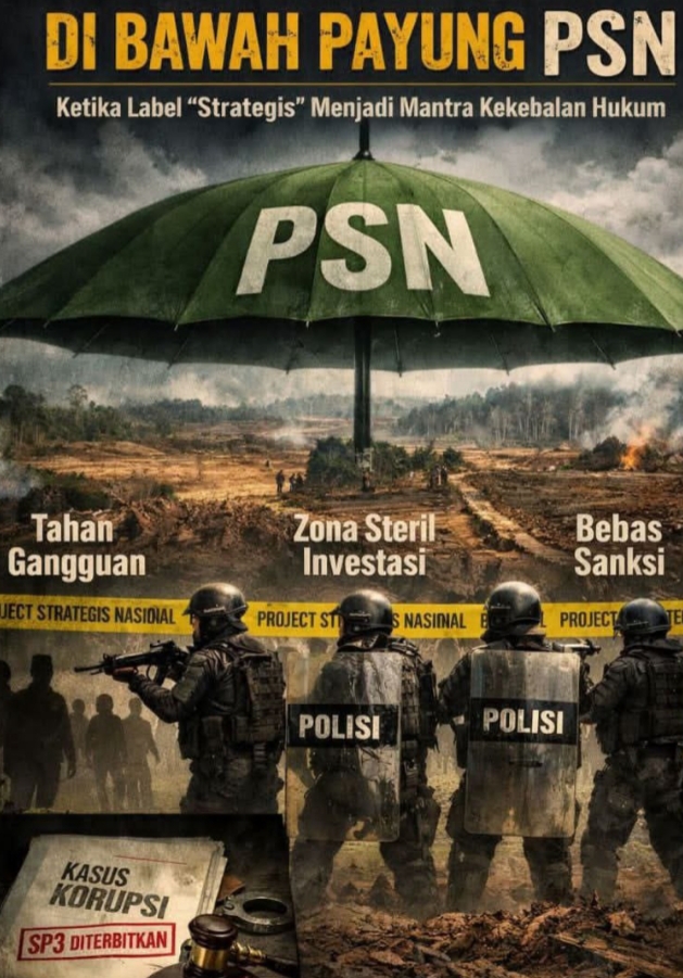 Dibawah Payung PSN: Ketika Label “Strategis” Menjadi Mantra Kekebalan Hukum di Papua Selatan