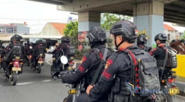 Anitisipasi Keamanan, Brimob Polda Metro Jaya Gelar Kegiatan di Kawasan Jakarta Timur