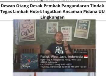 Dewan Otang Desak Pemkab Pangandaran Tindak Tegas Limbah Hotel: Ingatkan Ancaman Pidana UU Lingkungan