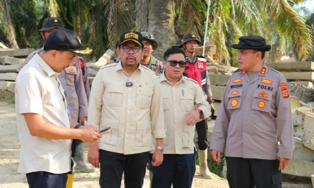 KSP RI Muhammad Qodari Tinjau Pembangunan Huntap Polri di Aceh Tamiang