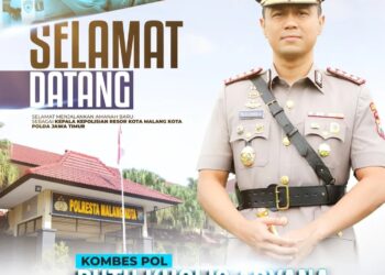 Kombes Pol Putu Kholis Aryana Resmi Menjadi Kapolresta Malang Kota