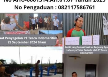 Sengketa Lahan PT Tesco Indomaritim Masuk Babak Baru: Dua Ahli Waris Jual Tanah Tanpa Koordinasi Penerima Kuasa, Ombudsman Masih Monitoring???!!!