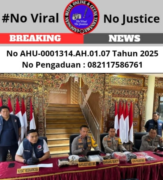 Jaringan Sabu Lintas Kota Dibongkar! 7 Kg Lebih Diamankan, Kapolrestabes Semarang: Pelaku Manfaatkan Momen Mudik