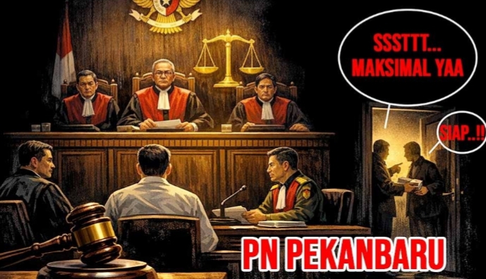 Terindikasi sebagai Alat Represi, PPWI Laporkan Majelis Hakim PN Pekanbaru Jonson Parancis Cs ke Komisi Yudisial