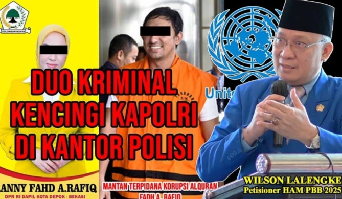 Hukum Rimba di Kantor Polisi, Ditonton Polisi; Wilson Lalengke Desak Kapolri Tangkap Fadh Arafiq dan Istrinya