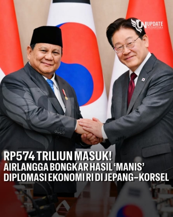 Rp574 Triliun Masuk ke Indonesia! Hasil Nyata Diplomasi Ekonomi di Jepang & Korea Selatan