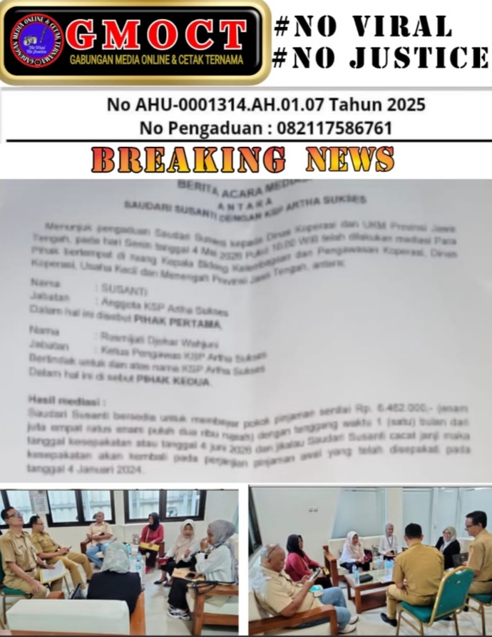 Mediasi Selesai: Ibu Santi Wajib Bayar Rp6.462.000 Pada 5 Juni, Kasus Pelanggaran KSP Masih Diusut