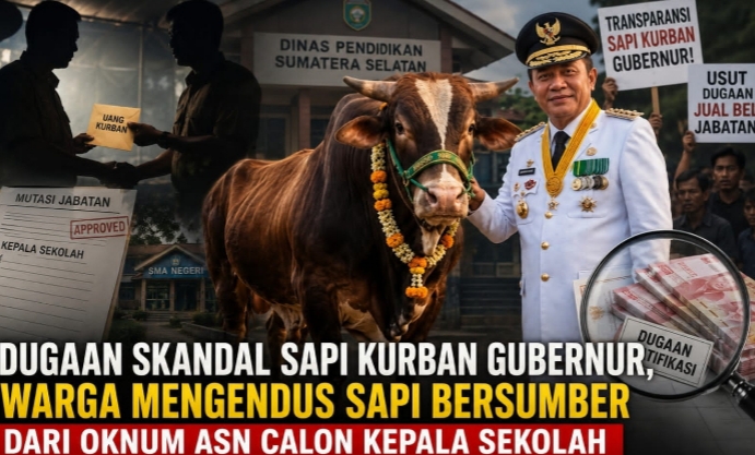Skandal Sapi Kurban Gubernur, Aktivis Soroti Dugaan Jual Beli Jabatan di Diknas Sumsel