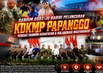 Dandim 0502/JU Hadiri Peluncuran KDKMP Papanggo, Perkuat Ekonomi Kerakyatan dan Kolaborasi Masyarakat