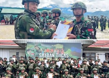TNI-AD Berhasil Amankan 2.000 Batang Ganja di Pegunungan Bintang “Terima Penghargaan”