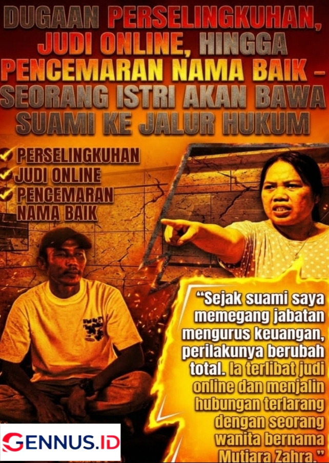 Dugaan Perselingkuhan, Judi Online, Hingga Pencemaran Nama Baik – Seorang Istri Akan Bawa Suami ke Jalur Hukum