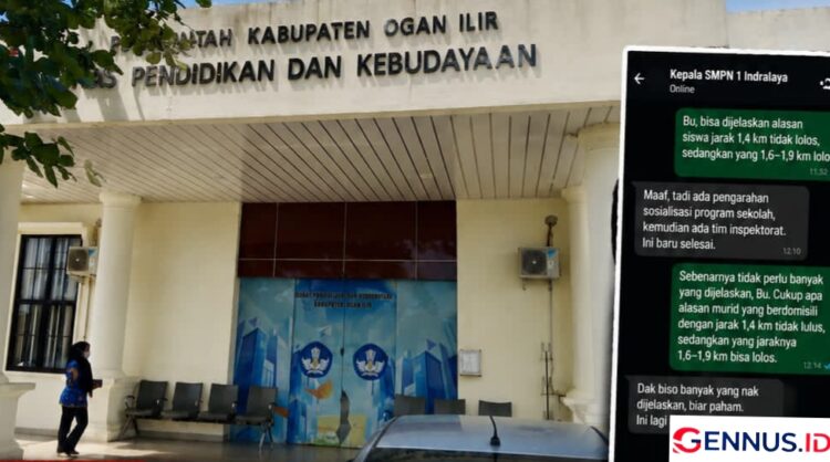 Viral! Misteri Seleksi Jalur Domisili SMPN 1 Indralaya, Jarak Dekat Tersingkir, Jarak Lebih Jauh Lolos , Dinas Pendidikan Ogan Ilir Diminta Bertindak Tegas