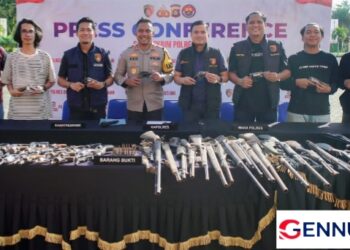 77 Senjata Api Rakitan Diserahkan Warga, Polres OKI Amankan 3 Pelaku di Pekan Pertama Ops Senpi Musi 2026