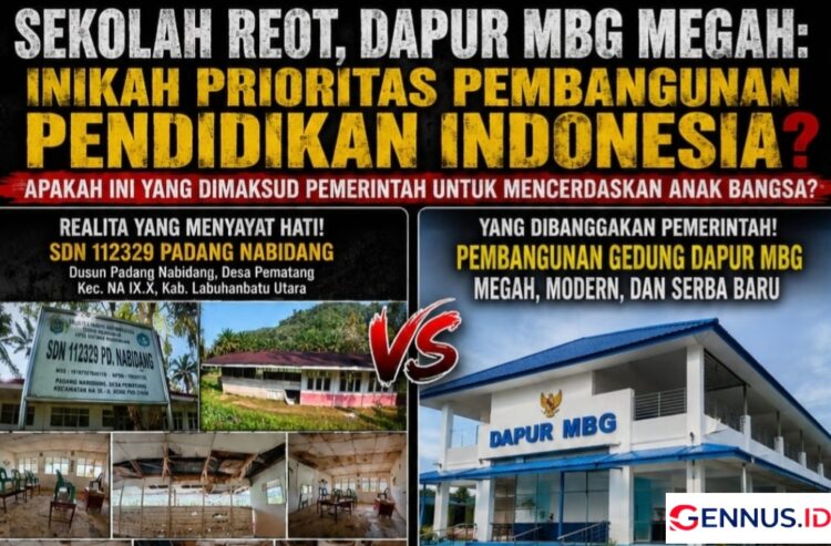 Viral Sekolah Reot, Dapur MBG Megah! ” Inikah Prioritas Pembangunan Pendidikan Indonesia?