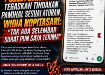 Polda Banten Tegaskan Tindakan Paminal Sesuai Aturan, Widia Nopitasari: Tak Ada Selembar Surat Pun Diterima