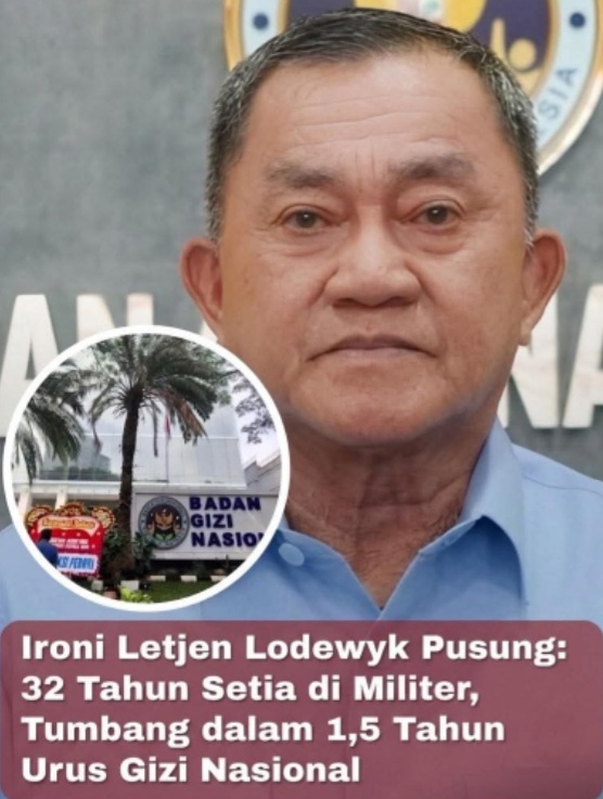 Ironi sang Jenderal: Dedikasi Panjang di Militer, Kiprah Singkat di Birokrasi Gizi