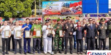Dewan Pimpinan Wilayah Garda Mencegah dan Mengobati Kota Metro Terima Penghargaan HUT Bhayangkara Ke-80