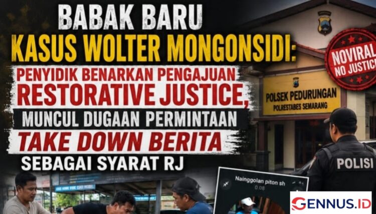 Kasus Wolter Mongonsidi: Syarat RJ Saksi Disuruh Polisi Minta Hapus Berita, Pelaku Tidak Di Tahan