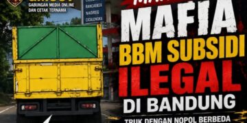 Marak Mafia BBM Subsidi Ilegal di Bandung, Truk dengan Nopol Berbeda Ditemukan Beroperasi, Diduga Kuat Milik H. OD