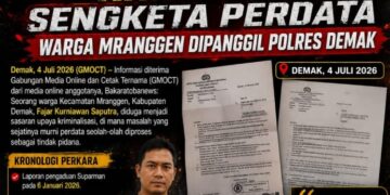 Dugaan Kriminalisasi Sengketa Perdata, Warga Mranggen Dipanggil Polres Demak