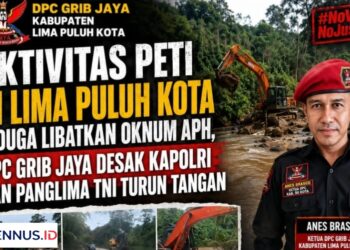 Aktivitas PETI di Lima Puluh Kota Diduga Libatkan Oknum APH, DPC GRIB Jaya Desak Kapolri dan Panglima TNI Turun Tangan