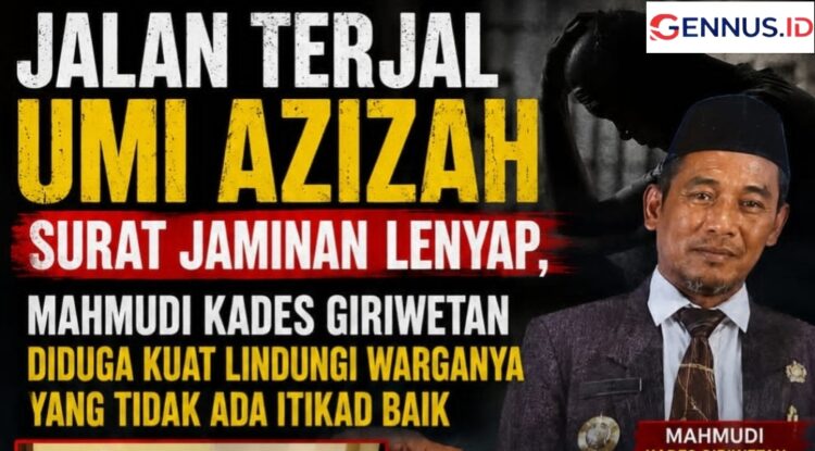 Jalan Terjal Umi Azizah, Surat Jaminan Lenyap, Mahmudi Kades Giriwetan Diduga Kuat Lindungi Warganya yang Tidak ada Itikad Baik