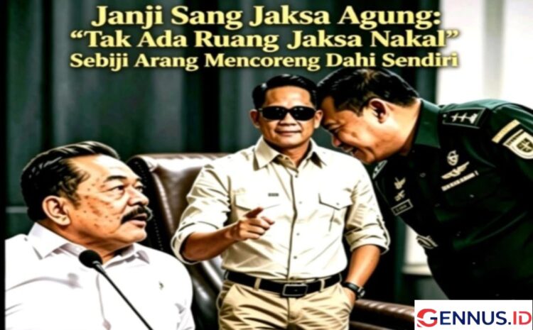 Janji Jaksa Agung “Tanpa Ruang bagi Jaksa Nakal” Dinilai Gagal, Mata Hukum: Arang Itu Mencoreng Wajah Sendiri