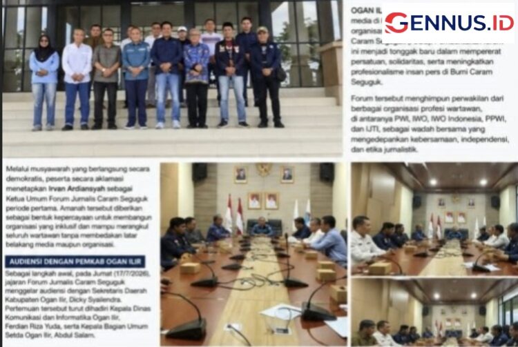 Forum Jurnalis Caram Seguguk Resmi Terbentuk, Siap Perkuat Solidaritas dan Profesionalisme Wartawan Ogan Ilir