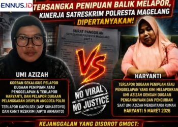 Flying Victim? Tersangka Penipuan Balik Melapor, Kinerja Satreskrim Polresta Magelang Dipertanyakan
