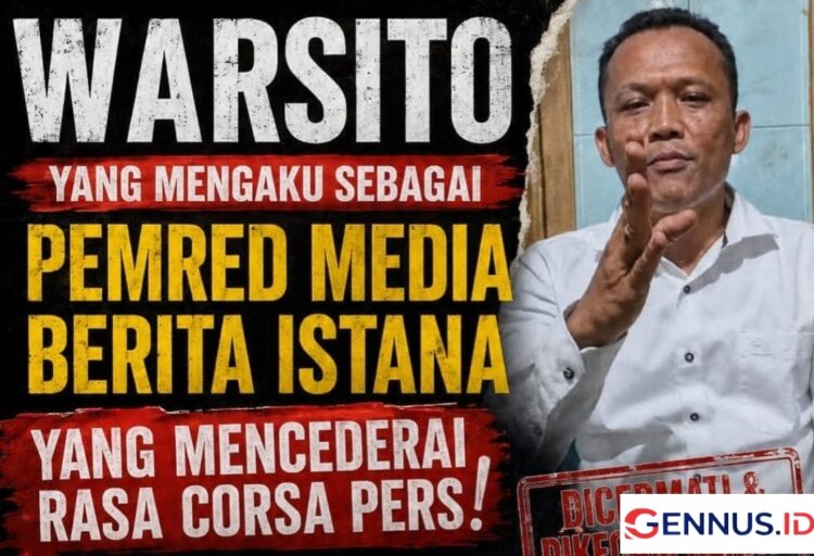 Mengaku Pemred Berita Istana, Warsito Dianggap Langgar Etika dan Paham Keliru Aturan Pers, Insan Media Siap Polisikan