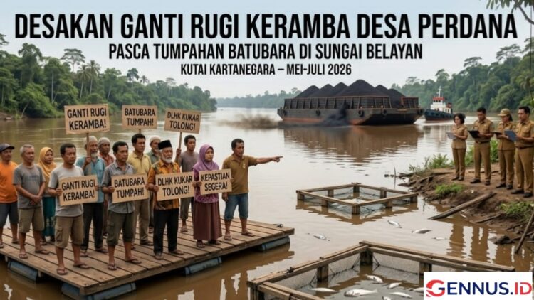 Warga Desa Perdana Desak Penyelesaian Ganti Rugi Keramba Pasca Dugaan Tumpahan Batubara di Sungai Belayan