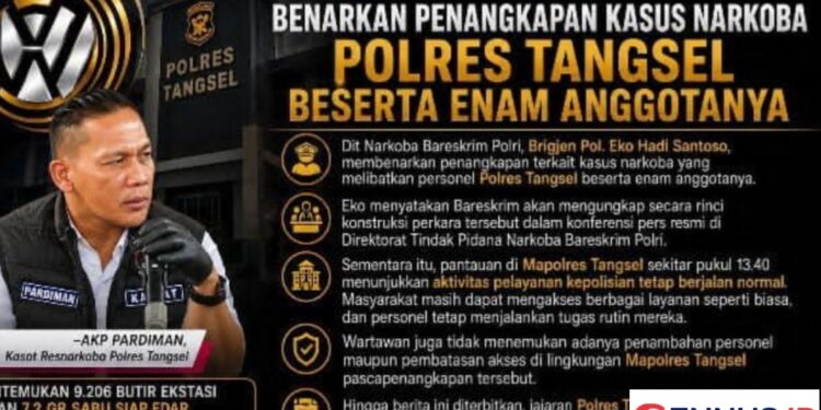 Coreng Institusi, Bareskrim Polri Akui Tangani Dugaan Kasus Narkoba yang Libatkan Anggota Polresta Tangsel