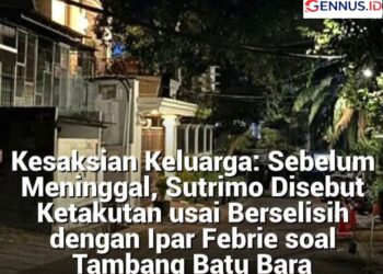 Kesaksian Keluarga: Sebelum Meninggal Sutrimo Disebut Ketakutan Usai Berselisih Dengan Ipar Febrie Soal Tambang Batu Bara
