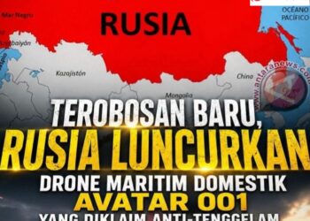 Inovasi Militer Rusia: Avatar 001 Drone Maritim Tanpa Awak ” Tidak Bisa Tenggelam