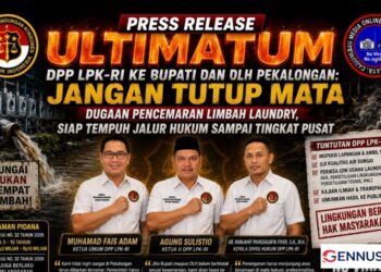 Ultimatum DPP LPK-RI kepada Bupati dan DLH Pekalongan: Jangan Tutup Mata Dugaan Pencemaran Limbah Laundry, Siap Tempuh Jalur Hukum Sampai Tingkat Pusat