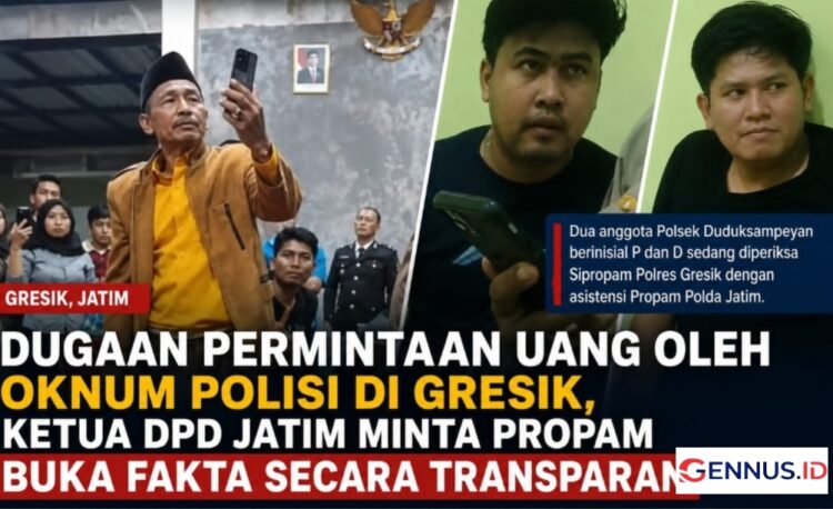 Ketua FWJI DPD Jatim Desak Pemeriksaan Dugaan Penyalahgunaan Wewenang Oknum Polisi Gresik Secara Transparan
