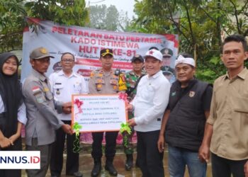 Kado Istimewa HUT RI Ke-81, PWO Bangun Rumah Baru untuk Linmas Desa Cipelang