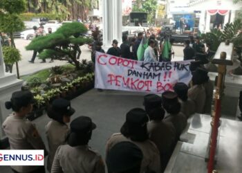 Himpunan Mahasiswa Islam MPO Tekan Balai Kota Bogor, Hukum Jangan Tumpul ke Pejabat