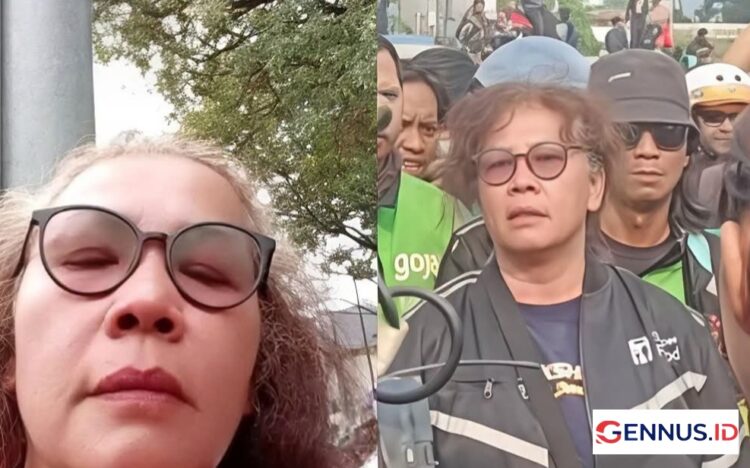 Emak Berjaket Ojol Ini Kerap Hadir Dalam Berbagai Aksi Dengan Peran dan Pakaian yang Berbeda, Netizen: Temukan Bukti Foto & Video