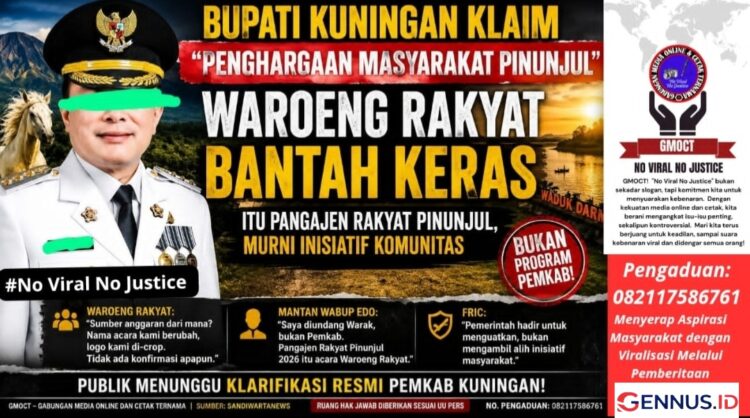 Bupati Kuningan Klaim “Penghargaan Masyarakat Pinunjul”, Waroeng Rakyat Bantah Keras! Itu Pangajen Rakyat Pinunjul, Murni Inisiatif Komunitas
