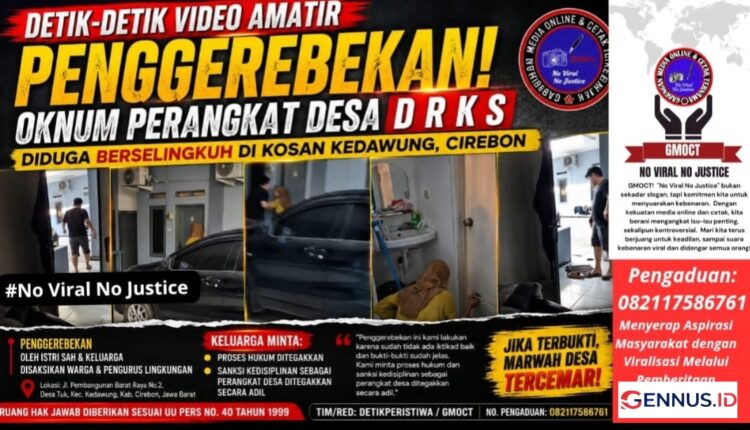 Detik-detik Video Amatir Penggerebekan: Oknum Perangkat Desa D R K S Diduga Berselingkuh di Kosan Kedawung, Cirebon
