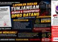 Dugaan Tunjangan DPRD Batang Dilaporkan ke Kejari, TRINUSA Desak Kepastian Penanganan – GMOCT Siap Kawal