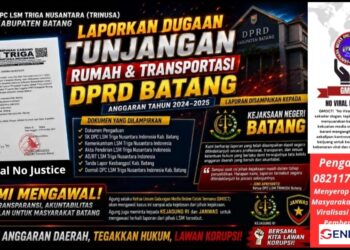 Dugaan Tunjangan DPRD Batang Dilaporkan ke Kejari, TRINUSA Desak Kepastian Penanganan – GMOCT Siap Kawal