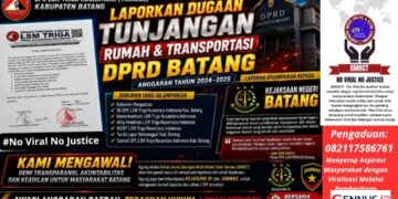 Dugaan Tunjangan DPRD Batang Dilaporkan ke Kejari, TRINUSA Desak Kepastian Penanganan – GMOCT Siap Kawal