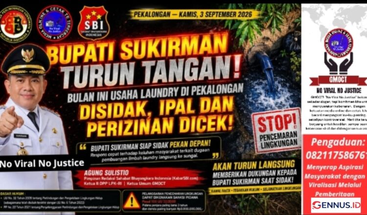 Bupati Sukirman Turun Tangan: Pekan Depan Usaha Laundry di Pekalongan Disidak, IPAL & Perizinan Dicek Menyeluruh