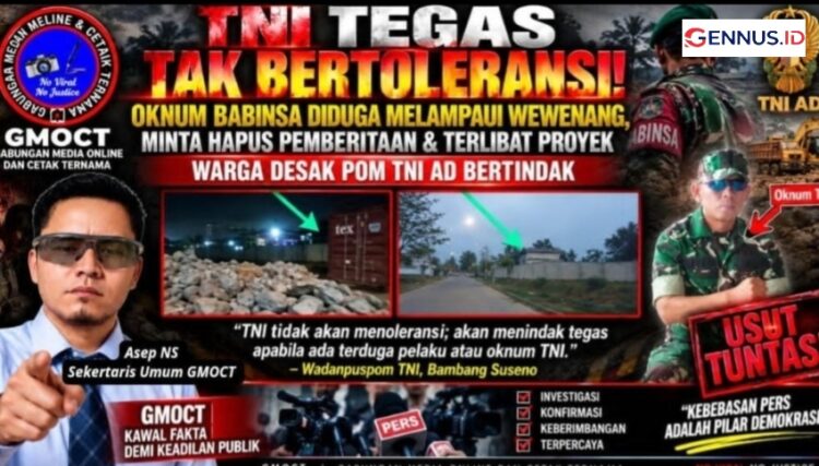 TNI Tegas Tak Bertoleransi! Oknum Babinsa Diduga Melampaui Wewenang, Minta Hapus Pemberitaan & Terlibat Proyek — Warga Desak POM TNI AD Bertindak
