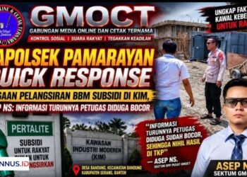 Kapolsek Pamarayan Quick Response Dugaan Pelangsiran BBM Subsidi di KIM, Asep NS: Informasi Turunnya Petugas Diduga Bocor
