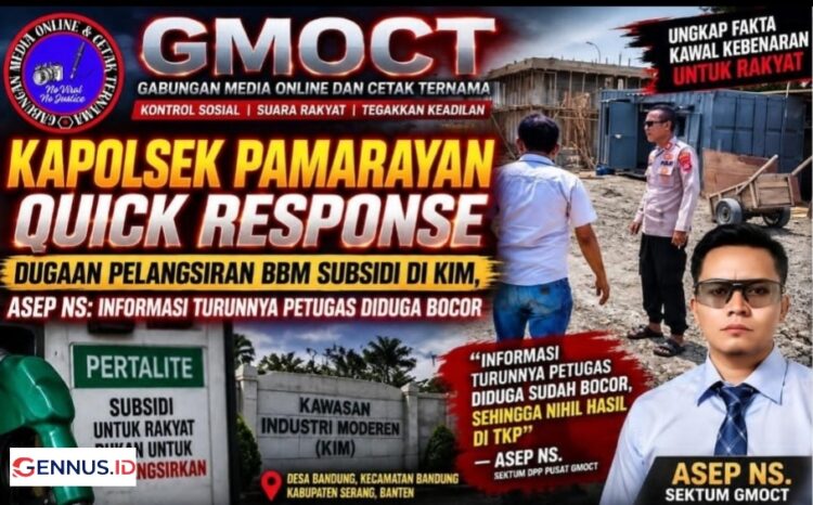 Kapolsek Pamarayan Quick Response Dugaan Pelangsiran BBM Subsidi di KIM, Asep NS: Informasi Turunnya Petugas Diduga Bocor