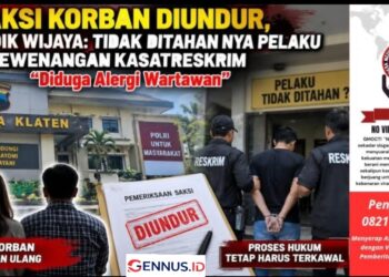 Saksi Korban Diundur, Penyidik Wijaya: Tidak Ditahan nya Pelaku Kewenangan Kasatreskrim untuk Menjawab, “Diduga Alergi Wartawan”
