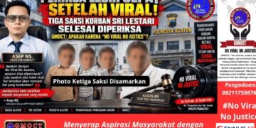 Periksa Lebih Cepat Setelah Viral: Tiga Saksi Korban Sri Lestari Selesai Diperiksa, GMOCT: Apakah Karena “No Viral No Justice”?